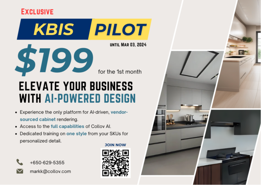 Unlock Exclusive KBIS Offer: Transform Your Design Process with Collov AI for Just $199 306